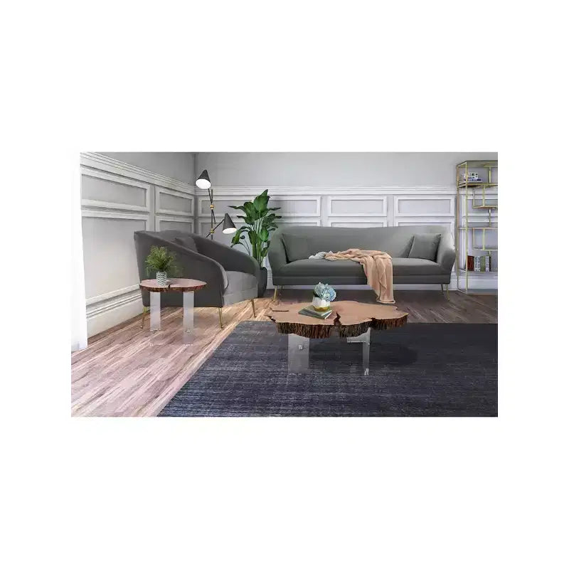 Table d'appoint en bois naturel