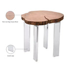 Table d'appoint en bois naturel