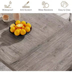 Grande table de bureau de direction rectangulaire en bois rustique, longue table de dîner de cuisine moderne pour salle à manger, repas en famille