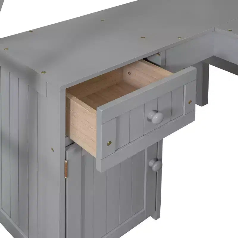 Lit mezzanine simple avec armoire, cadre de lit mezzanine simple en bois massif avec bureau et étagères
