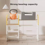 Étagère à livres et rangement de jouets pour enfants, organisateurs de jouets à 4 niveaux avec 8 bacs de rangement amovibles, organisateur de rangement de jouets pour enfants pour salle d'étude