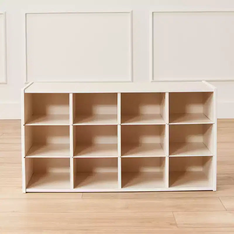 Meuble de rangement 12 casiers et 15 bacs à façade ouverte, 3x4, Meuble pour enfants
