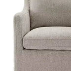 Chaise de salle à manger moderne avec roulettes, aucun assemblage requis