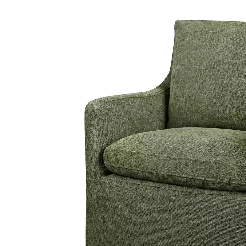 Chaise de salle à manger moderne avec roulettes, aucun assemblage requis