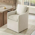 Chaise de salle à manger moderne avec roulettes, aucun assemblage requis