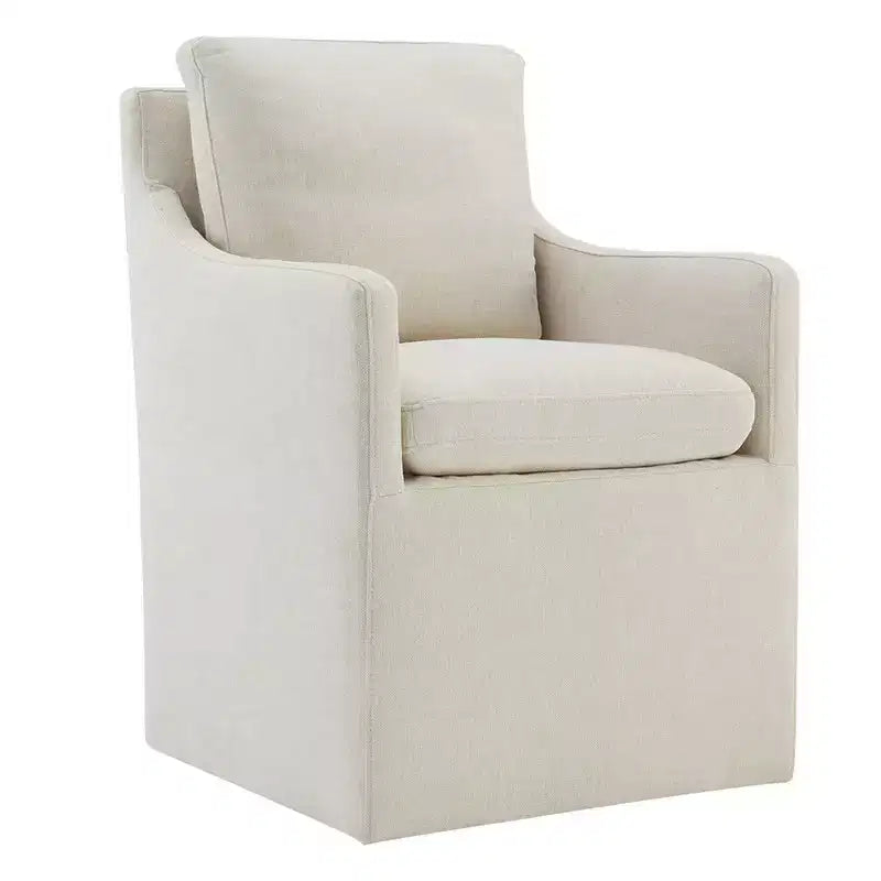 Chaise de salle à manger moderne avec roulettes, aucun assemblage requis