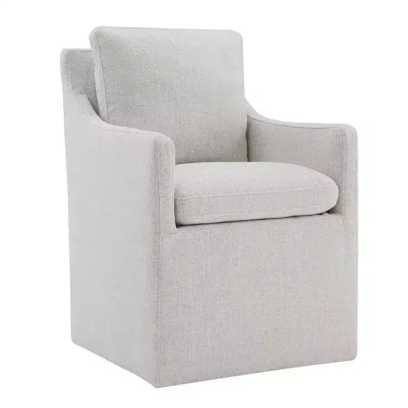 Chaise de salle à manger moderne avec roulettes, aucun assemblage requis