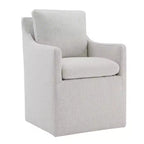 Chaise de salle à manger moderne avec roulettes, aucun assemblage requis