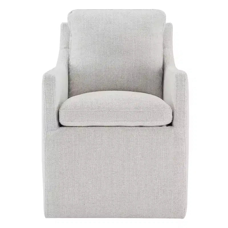 Chaise de salle à manger moderne avec roulettes, aucun assemblage requis