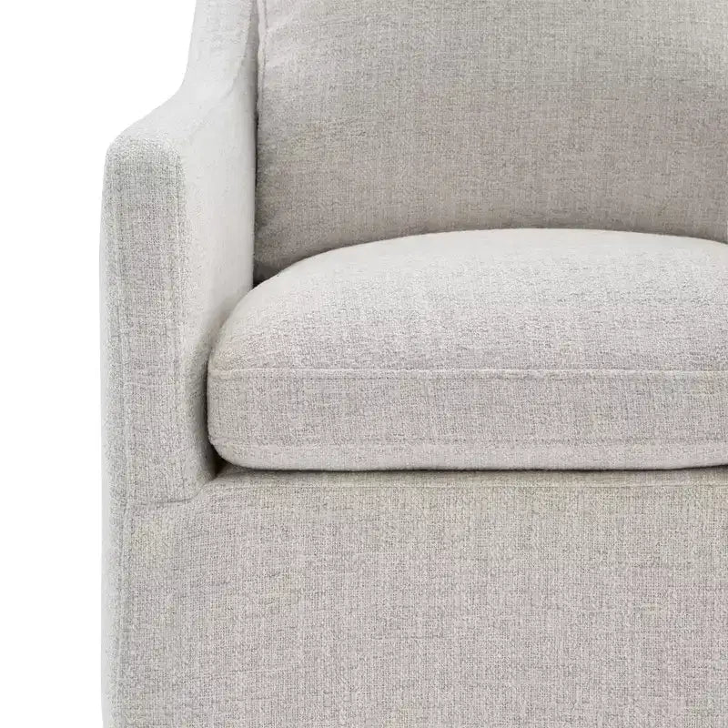 Chaise de salle à manger moderne avec roulettes, aucun assemblage requis
