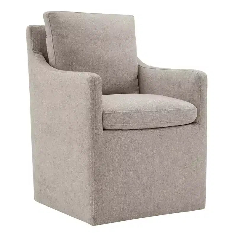 Chaise de salle à manger moderne avec roulettes, aucun assemblage requis