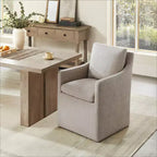 Spruce&Spring Modern Dining Arm Chair with Caster No Assembly