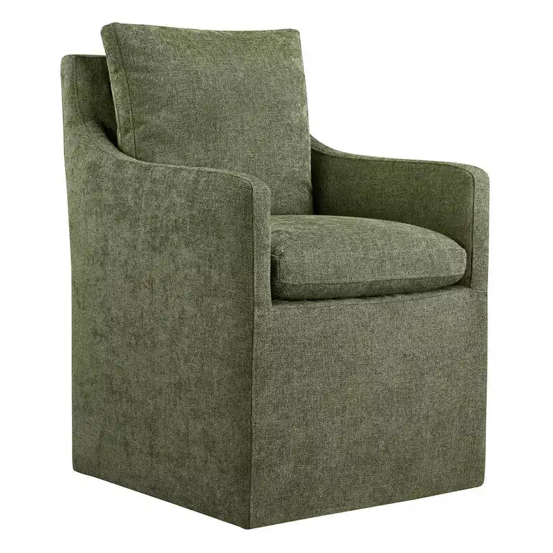 Chaise de salle à manger moderne avec roulettes, aucun assemblage requis