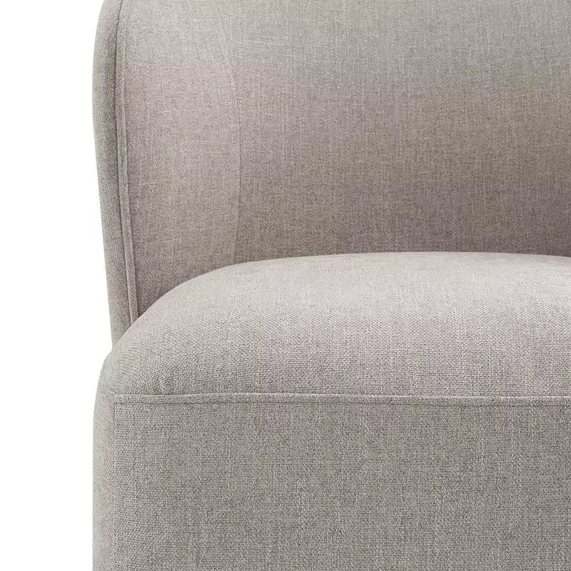 Chaise de salle à manger moderne avec roulettes et dossier enveloppant