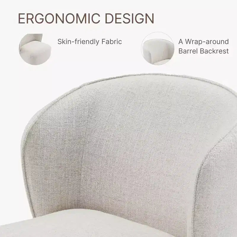 Chaise de salle à manger moderne avec roulettes et dossier enveloppant