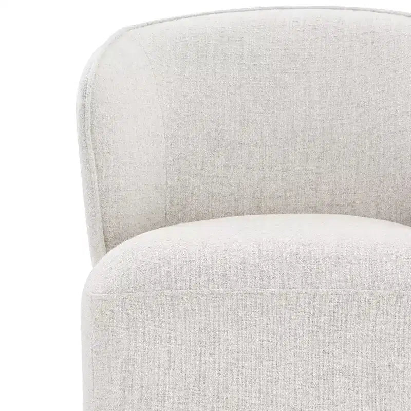 Chaise de salle à manger moderne avec roulettes et dossier enveloppant