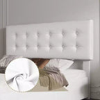 Table d'appoint rectangulaire en métal blanc de 64,7 cm de hauteur - 1 pièce