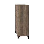 Commode 5 tiroirs (Verrouillage) - Chêne noueux