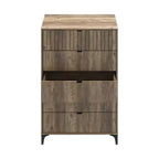 Commode 5 tiroirs (Verrouillage) - Chêne noueux
