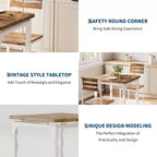 Table à manger pour 2, Ensemble table et chaises compact 3 pièces, Assise ergonomique confortable, Idéal pour petits espaces, cuisines, appartements