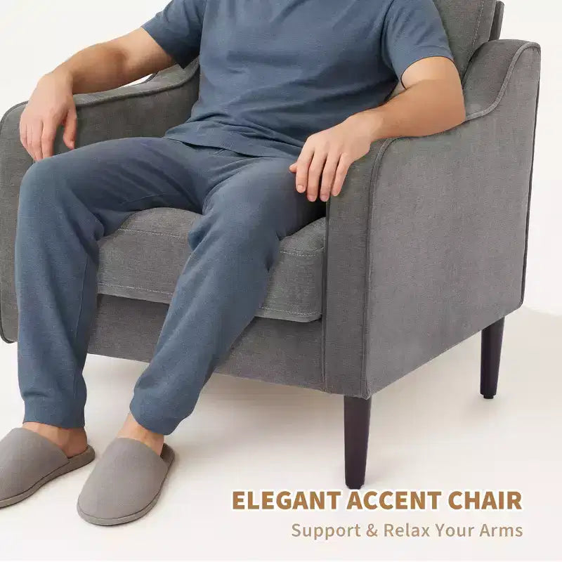 Fauteuil d'appoint du milieu du siècle, Chaises de salon modernes et confortables, Fauteuil rembourré, Fauteuil individuel confortable, pour Chambre à coucher ou Salon