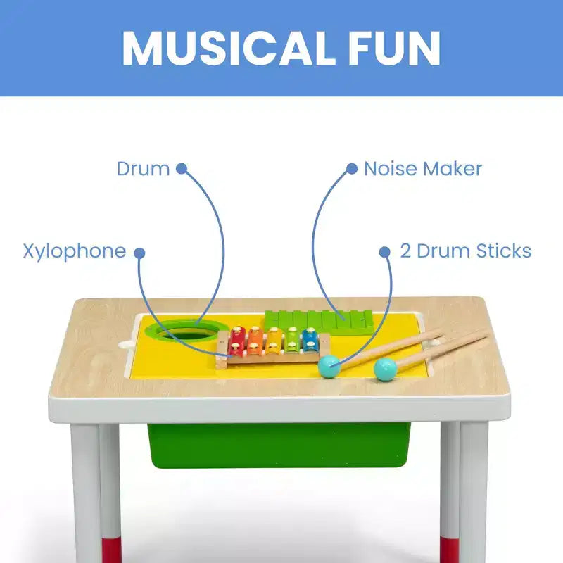 Table sensorielle Jeu et Découverte avec instruments de musique