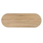 Table de bar/à vin avec rangement pour verrerie - Naturel
