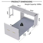 Lit escamotable mural simple avec bureau à position réglable, lit commode escamotable avec coussin pliable pour chambre d'amis