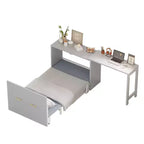 Lit escamotable mural simple avec bureau à position réglable, lit commode escamotable avec coussin pliable pour chambre d'amis