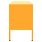Meuble TV jaune moutarde en acier Meuble TV rectangulaire moyen