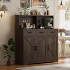 Meuble Buffet Micro-ondes de Ferme, Meuble Bar à Café en Bois pour Cuisine, Unité de Rangement Polyvalente, Montage Facile