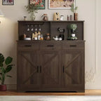 Meuble Buffet Micro-ondes de Ferme, Meuble Bar à Café en Bois pour Cuisine, Unité de Rangement Polyvalente, Montage Facile