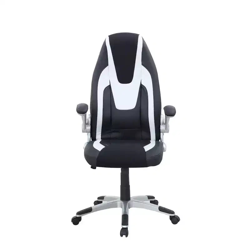 Chaise d'ordinateur ergonomique moderne bicolore réglable