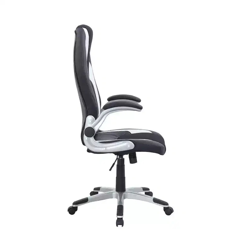 Chaise d'ordinateur ergonomique moderne bicolore réglable