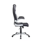 Chaise d'ordinateur ergonomique moderne bicolore réglable