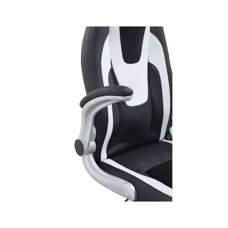 Chaise d'ordinateur ergonomique moderne bicolore réglable