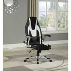 Chaise d'ordinateur ergonomique moderne bicolore réglable